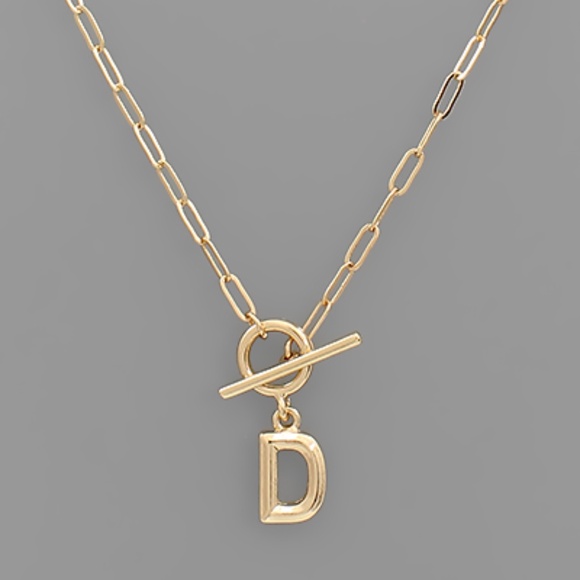Inital Toggle Necklace - Picture 3 of 16